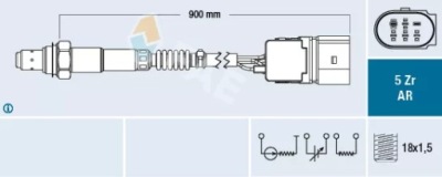 Fae 75021 датчик лямбда-зонд фото №1