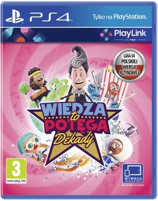 GRA PS4 Playlink WIEDZA TO POTĘGA DEKADY DubbingPL