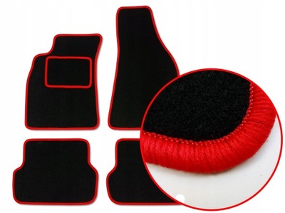 ALFOMBRILLAS ESCOBILLAS NEGRAS DE FELPA PARA FORD SCORPIO MK2 (2006-2011)  