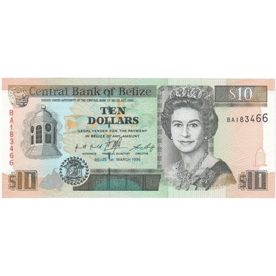 Belize, 10 Dollars, 1996, 1996-03-01, KM:59, UNC(6