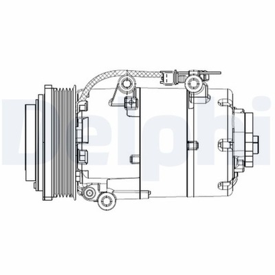 DELPHI CS20358 KOMPRESOR, KONDICIONAVIMAS 