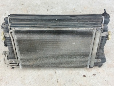 RADUADOR DE AGUA INTERCOOLER VENTILADOR 1.6 TDI GOLF VI SUPERB II LEON II VW  