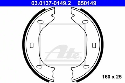 ATE 03.0137-0149.2 JUEGO ZAPATAS HAMULCOWYCH, HAMULEC AUTÓNOMO  