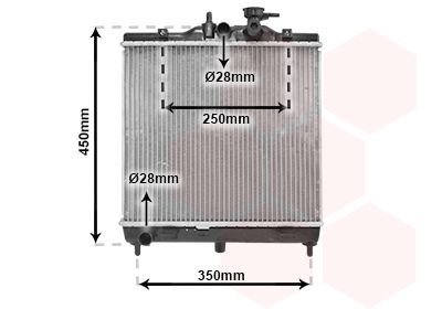 VAN WEZEL 83002063 РАДІАТОР, СИСТЕМА ОХОЛОДЖУВАННЯ