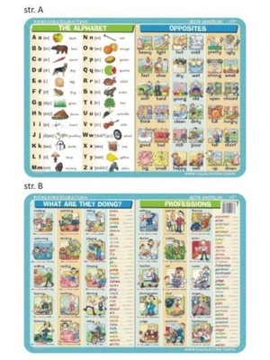 PODKŁADKA EDU. 037 - THE ALPHABET, OPPOSITES..