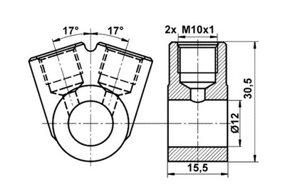 ATE ZAPATAS DE FRENADO CONECTOR TUBOS DE METAL ATE 03.3522-0200.1 ATE  