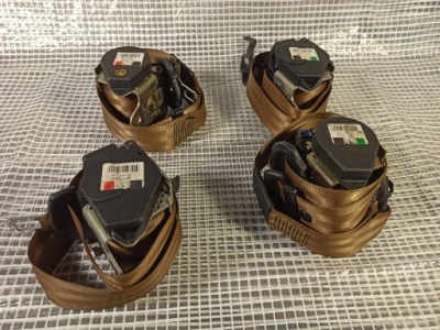 Audi a8 d3 ремни безопасности комплект amaretto перед левое  правый фото №1