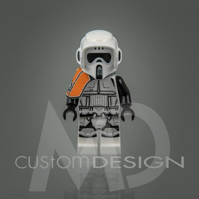 Custom pauldron x2 do LEGO Scout Trooper Commander