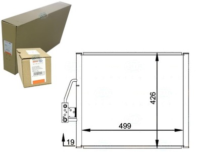Конденсатор радіатор кондиціонера behr hella kdbw21 фото №1