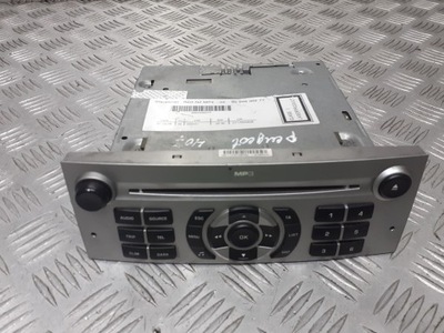Радіо заводський cd mp3 peugeot 407 7645110393 фото №1