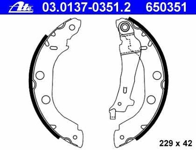 ZAPATAS DE TAMBOR HAM. NISSAN PRIMERA 96-,RENAULT KANGOO 97-  