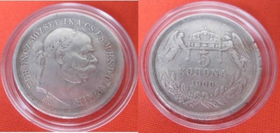 Węgry 5 koron 1900 r
