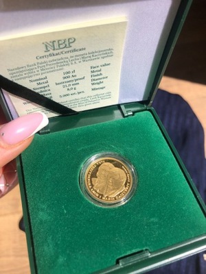 Złota Moneta Kolekcjonerska Upamiętniająca Lecha i Marię Kaczyńskich