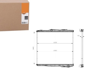 Радиатор двигателя scania g r dc11.08-dt16.08 03.04 фото №1