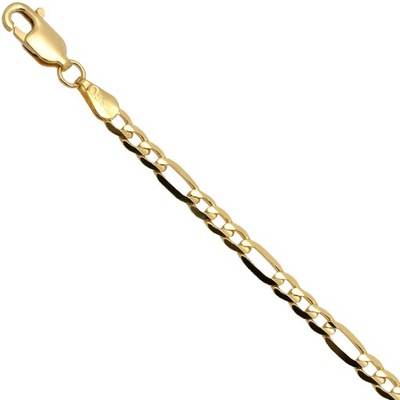 Łańcuszek złoty figaro 50cm 3.2mm złoto pr.585