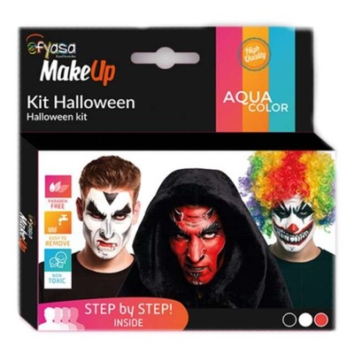 zestaw do makijażu KARNAWAŁ halloween INSTRUKCJA