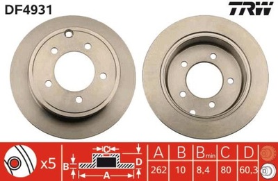 DISC CHRYSLER SEBRING JEEP COMPASS PATRIOT TRW  