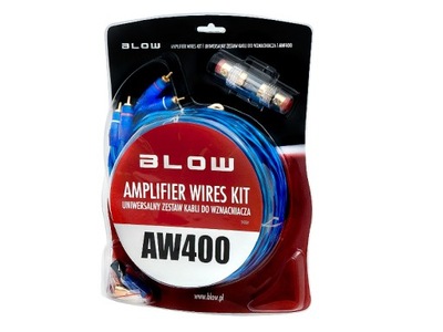 ZESTAW AW400 PRZEWODY DO WZMACNIACZA CAR AUDIO