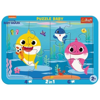 PUZZLE RAMKOWE BABY WESOŁE REKINY 80027