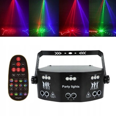 PROJEKTOR LASEROW DISCO NA IMPREZĘ RGB LED 15 EYE