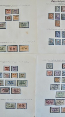 1920 Śląsk ładna KOLEKCJA znaczków czystych* i kasowanych, wysoka wartość