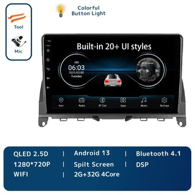 NAVEGACIÓN GPS PARA MERCEDES GASOLINA C CLASE 3 W204 S204 2006-2011 CAR CARPLAY  