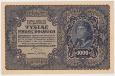 4268. 1000 mkp 1919 - III Ł - st.2++