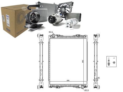 Nissens радіатор двигуна scania k k bus n bus g r фото №1