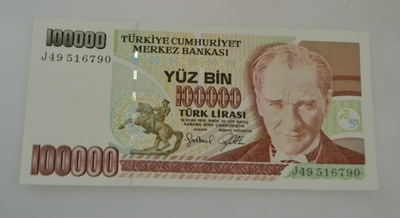 Turcja - banknot - 100000 Lira
