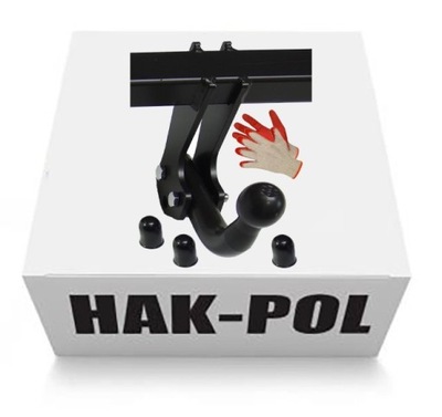 HAKPOL BARRA DE REMOLQUE GANCHO DE REMOLQUE 1650KG+100KG PARA SEAT ALTEA 2004DO2015 +OSLONKI+GRATIS  