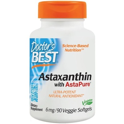 Doctor's BEST Astaxanthin 6mg 90kap - ASTAKSANTYNA