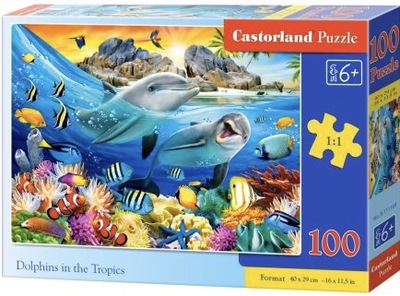 Castorland puzzle delfiny w tropikach 100 element