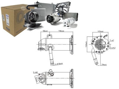 Радиатор, рециркуляция выхлопных газов nissens 989431 фото №1