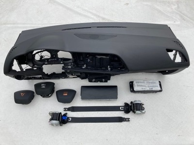 Seat leon 3 iii панель приладів панель приладів консоль подушки безпеки ремені фото №1