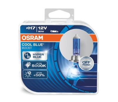 LAMPS H7 OSRAM COOL BLUE BOOST 5000K +50% 80W  