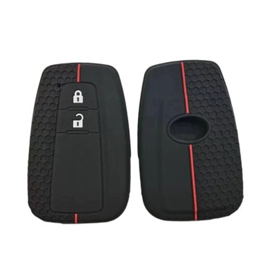 2 BOTONES NEGRO REDSILICONE AUTO ZDALNY LLAVES PARA DIFUSORES TOYOTA CHR  