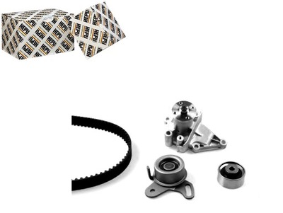 Набір ремінь розподільного валу з насос hyundai accent accen фото №1