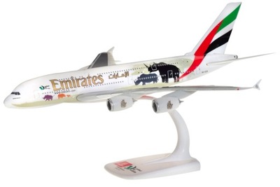 Model samolotu Airbus A380 Emirates WILDLIFE 1:250