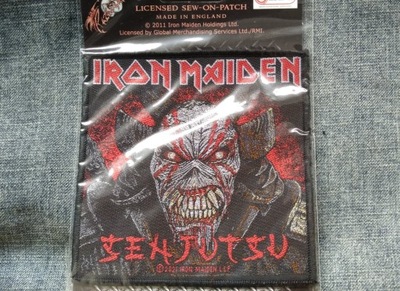 IRON MAIDEN Senjutsu heavy metal Naszywka England