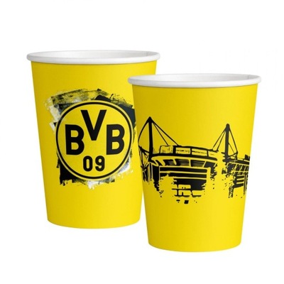 Kubeczki papierowe BVB Borussia Dortmund 500 ml, 6