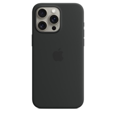 Etui iPhone 15 Pro Max Silicone Case with MagSafe - Black