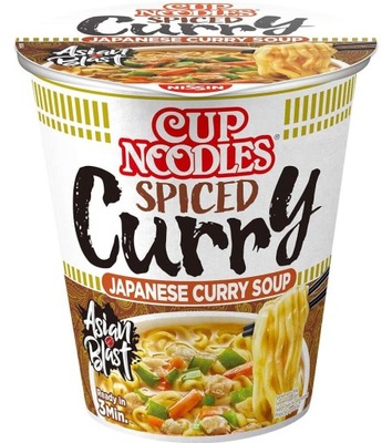 Makaron instant Spiced CurryCup Noodles 67g Nissin