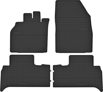 RENAULT SCENIC 2 II 3 III MATS RUBBER MIAROWE BLACK DESIGNATED SET  