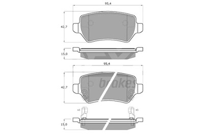 TOMEX BRAKES ZAPATAS DE FRENADO OPEL ASTRA G 98- PARTE TRASERA MERIVA 03-  