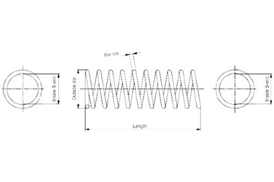 Пружина підвіска перед l/p mitsubishi carisma 1.6 1.8 1.9d фото №1