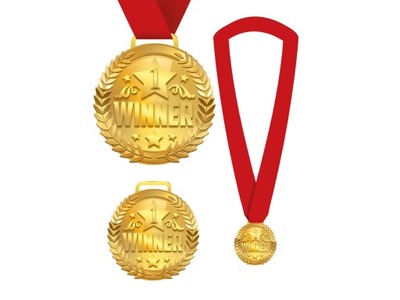 Medal zwycięzcy zawody turniej Nagroda Winner