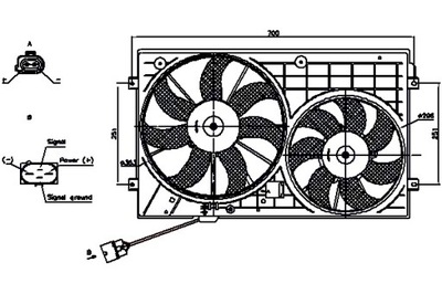 NISSENS VENTILADOR DEL RADIADOR Z CUERPO AUDI A1 A3 TT SEAT ALTEA ALTEA  