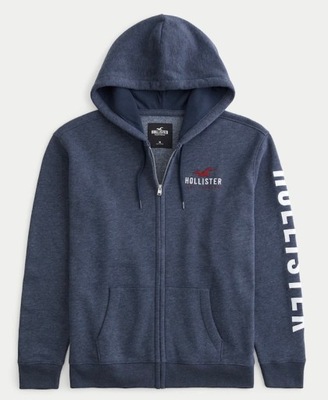 Męska bluza Hollister Logo graphic z kapturem roz. L nowa