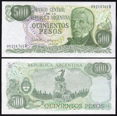 $ Argentyna 500 PESOS P-303c UNC