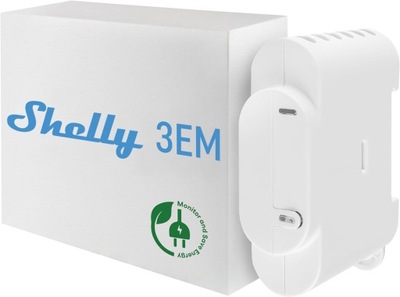 Inteligentny 3kanałowy Przełącznik Przekaźnikowy Pomiarem Energii SHELLY3EM